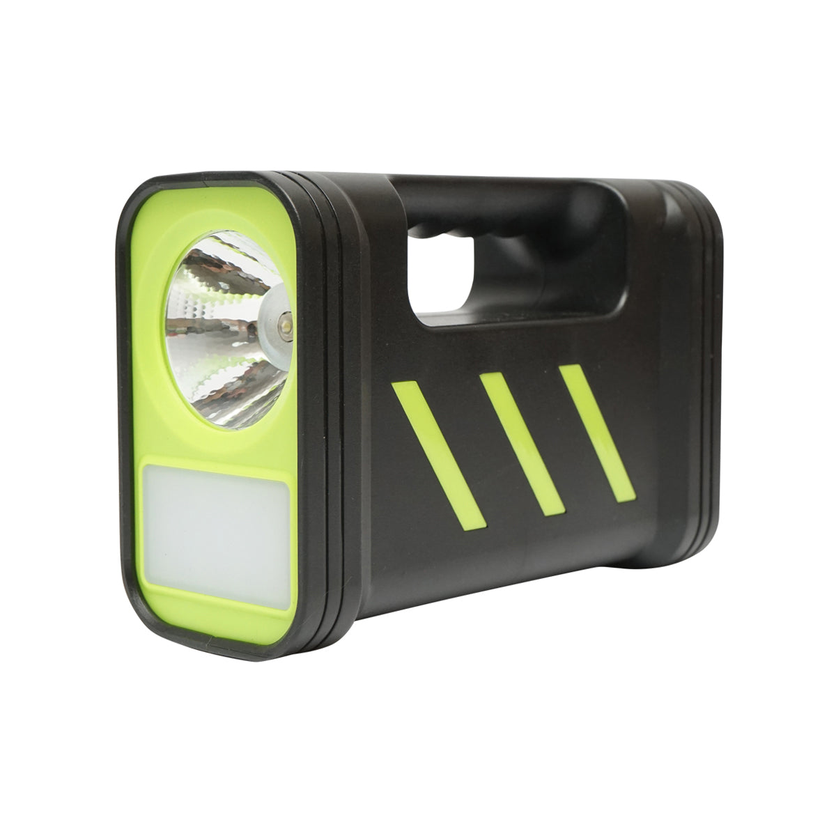 Hordozható LED világító készlet 3 izzóval / projektorral, napelemmel és akkumulátorral 6V, 4.5Ah horgászáshoz, kempingezéshez GD-12