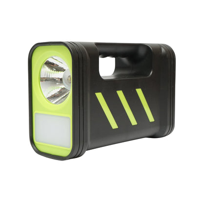 Hordozható LED világító készlet 3 izzóval / projektorral, napelemmel és akkumulátorral 6V, 4.5Ah horgászáshoz, kempingezéshez GD-12