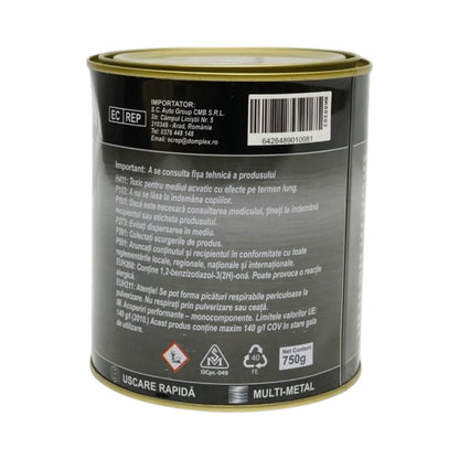 Breckner Germany 3 az 1-ben rozsdagátló email festék imperial vörös fémhez 750g, közvetlenül a rozsdára, vízalapú