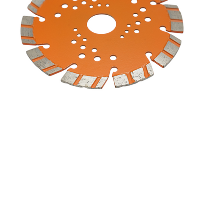 Disc diamantat turbo segmentat 125x22.23mm, segment 10mm pentru taiere beton armat, piatra dura, pavele, boltari Breckner Germany