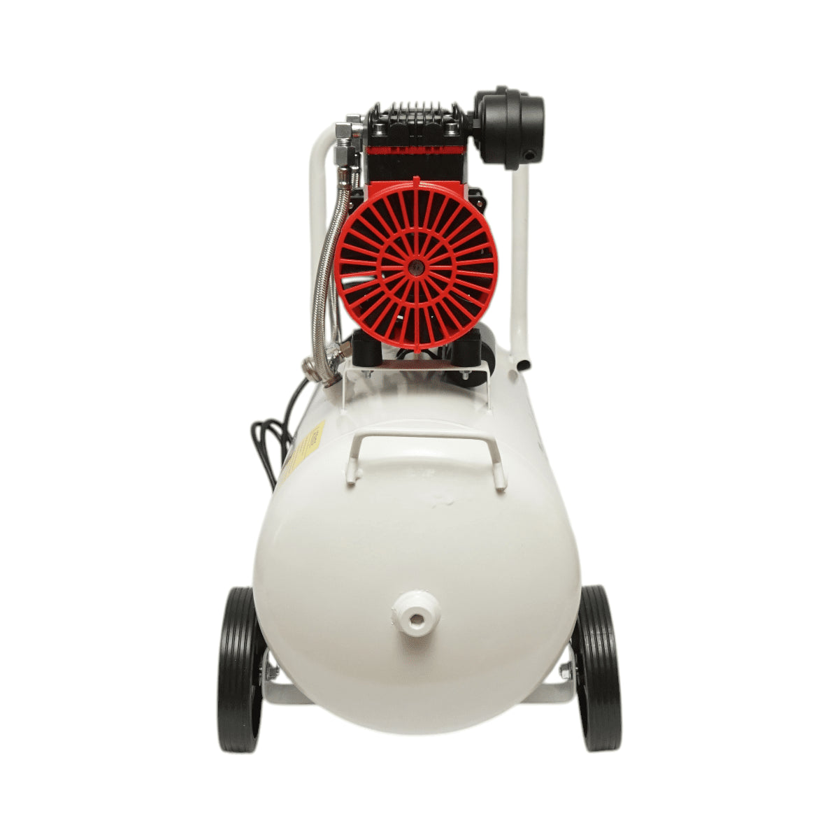 50 literes légkompresszor, 2 hengeres 1,5 kW/2,1 LE motor, maximális nyomás 8 bar, levegőbeömlési térfogat 155 l/perc Breckner Germany