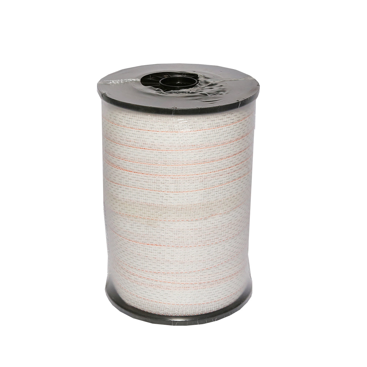 Narancs-fehér szalag tekercs, szélesség 40mm 10x0.3mm CU hossza 200m ellenállás 1ohm/m elektromos kerítés Breckner Germany