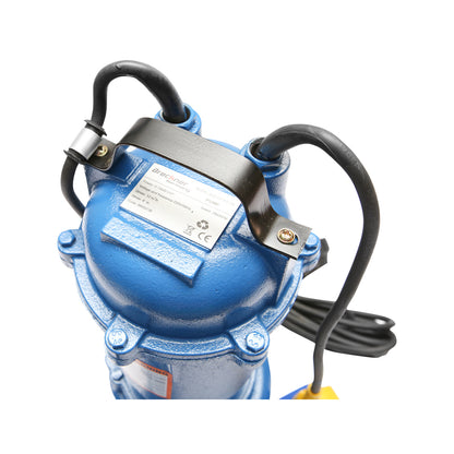 Merülő szennyvízszivattyú, merülő vízelvezető úszóval és darálóval 750W, 220V, áramlás 250L/min, H7m WQCD7-8-0.75F Breckner Germany