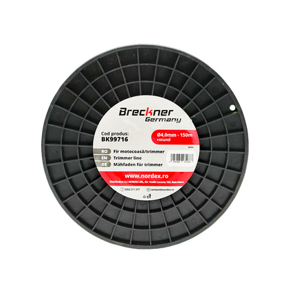 Fűkasza damil, kerek 4 mm x 150 m Breckner Germany