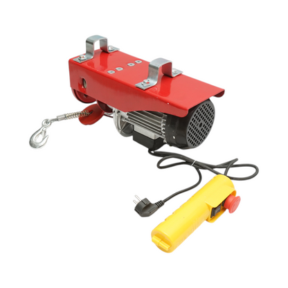 Elektromos emelő 220V/50Hz 1150W, max teher 300/600Kg, emelési sebesség 5-10m/min, emelési magasság 6-12m IP40