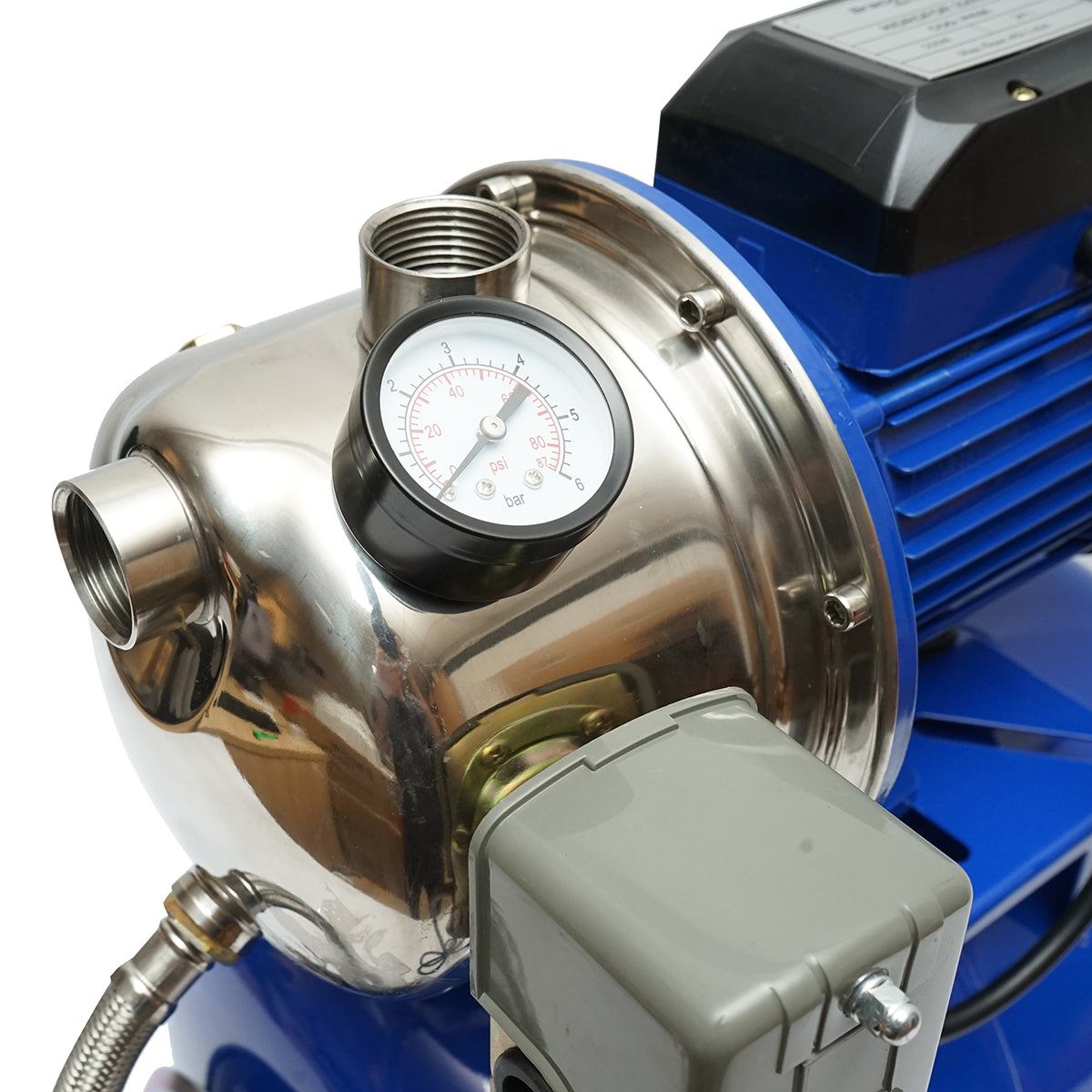 Víznyomásfokozó, hidrofor, 550W 220V, áramlás 45 L/min, H35m, tartály 24L, fordulatszám 2850 r/min AUTOJS80S Breckner Germany