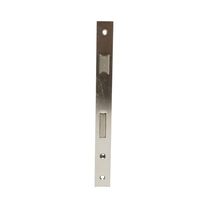 Beépített ajtózár nyelvvel 34x174mm, előlap 23x240mm, szatén nikkel, csavarok mellékelve