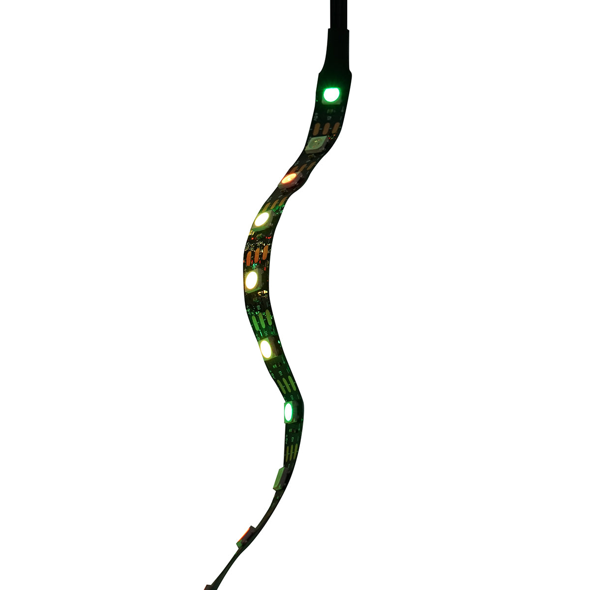 LED szalag tűzijáték modell 11x0.5+1x2m 5V, USB, bluetooth, hangvezérlés, RGB+IC alkalmazás Breckner Germany