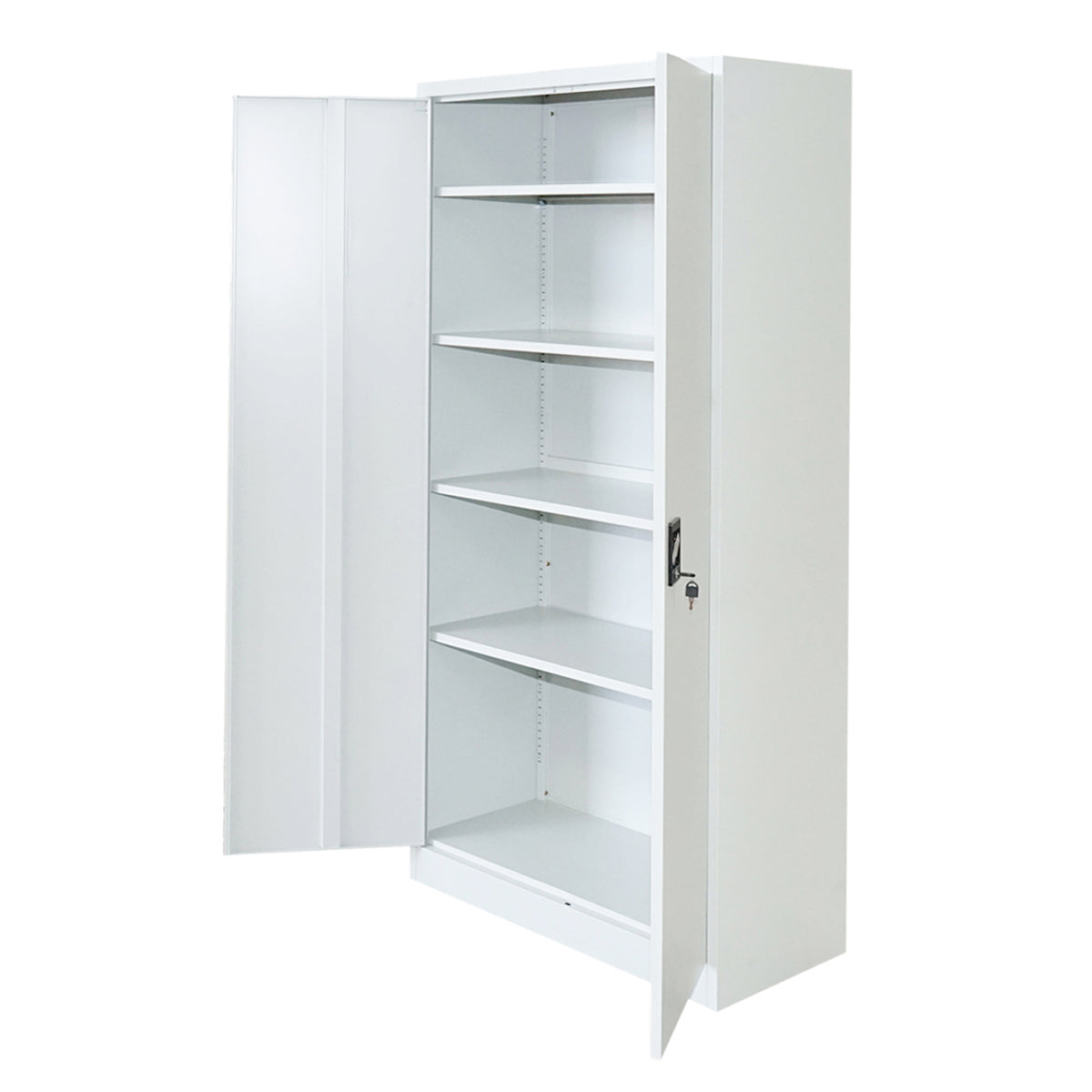 Fiset fémszekrény, iratszekrény, 1800x900x400mm, 2 ajtóval, 4 ajtóval, szürke Breckner Germany
