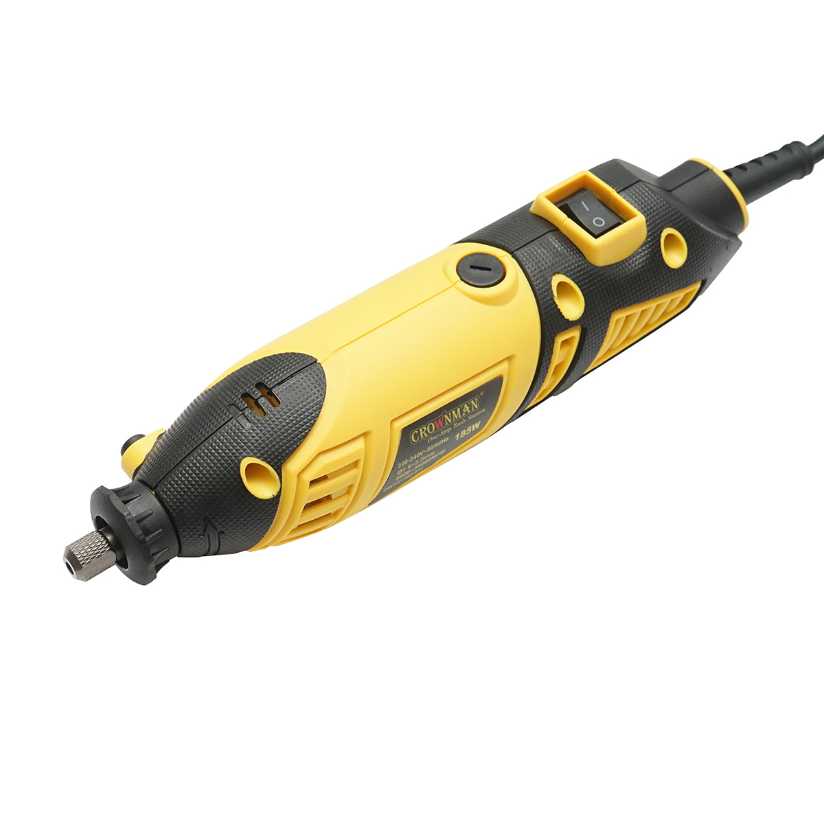 Mini marókészlet 185W, 220V biax típusú, 9 sebességes fogaskerék 8000-35000rpm 211 db Crownman