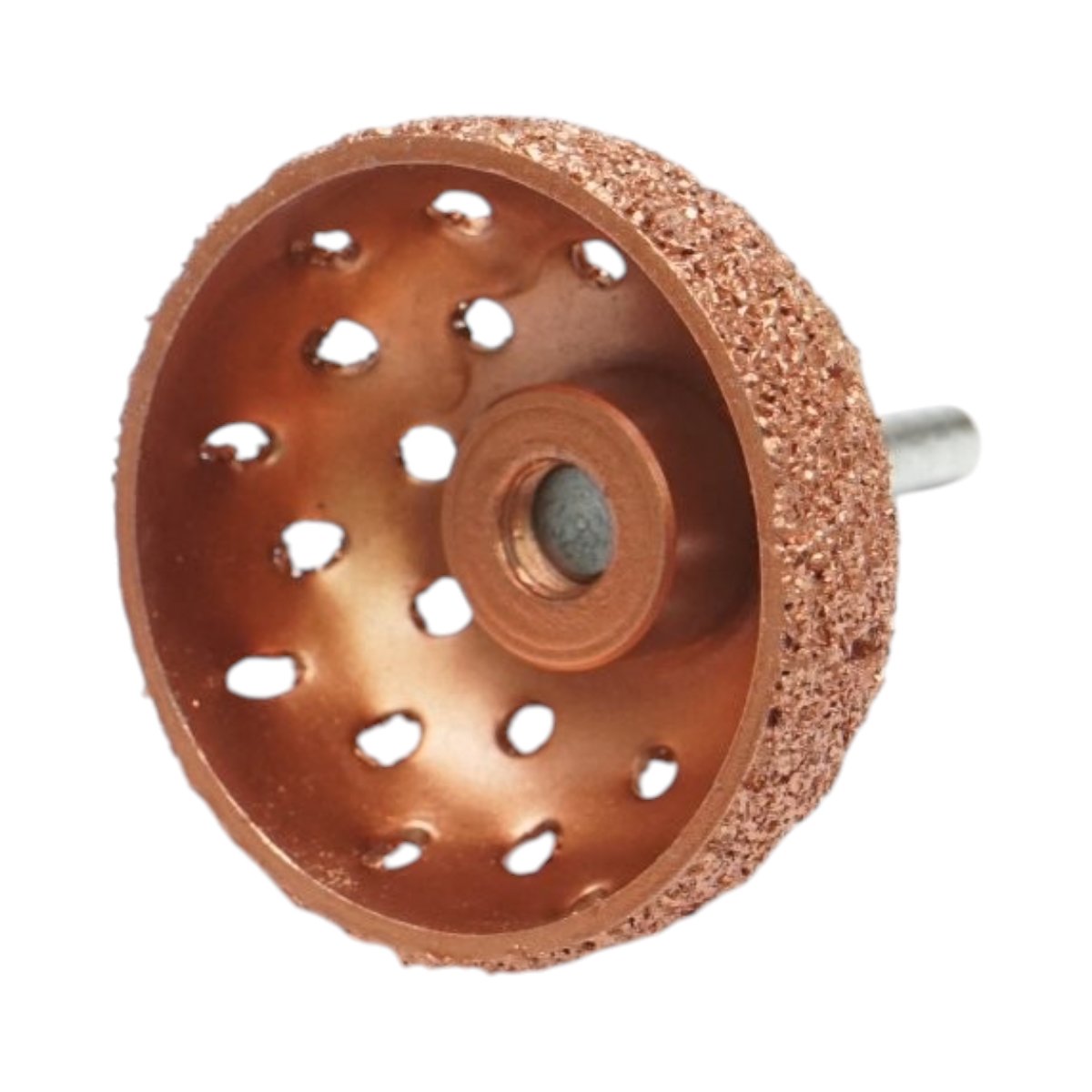 Polírozó sapka gumiabroncsokhoz 50mm, 36-os szemcseméret, 3/8 inch szár