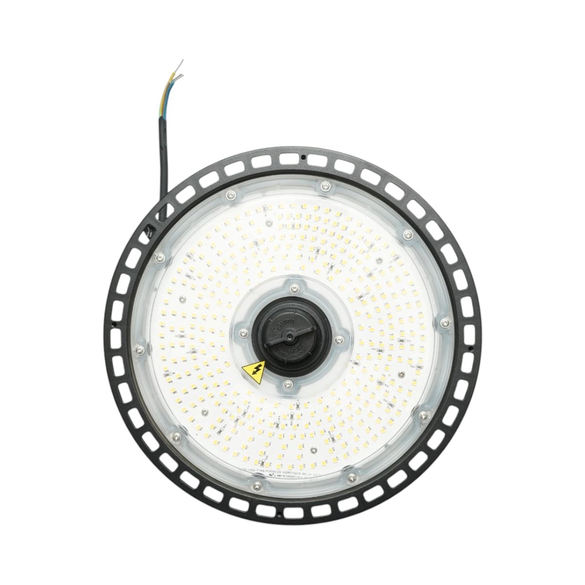 Ipari LED High-Bay lámpa 150W, 220V, 5000K, 22500lm, mikrohullámú mozgásérzékelővel csarnokokhoz, raktárakhoz 265x86mm Breckner Germany