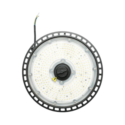 Ipari LED High-Bay lámpa 150W, 220V, 5000K, 22500lm, mikrohullámú mozgásérzékelővel csarnokokhoz, raktárakhoz 265x86mm Breckner Germany