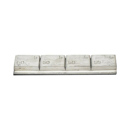 Öntapadós ólom ellensúlyok kerékegyensúlyozáshoz teherautók, gépek, buszok számára Pb 50g (50gx4 db) 20 szalag/doboz Breckner Germany