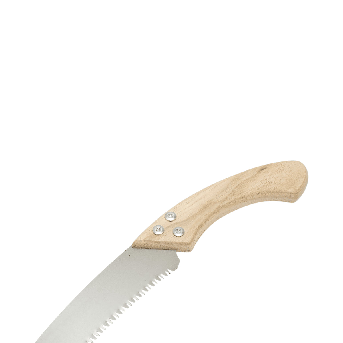 Kerti kézifűrész 350mm, védőburkolat, hajlított acél penge, fa nyél