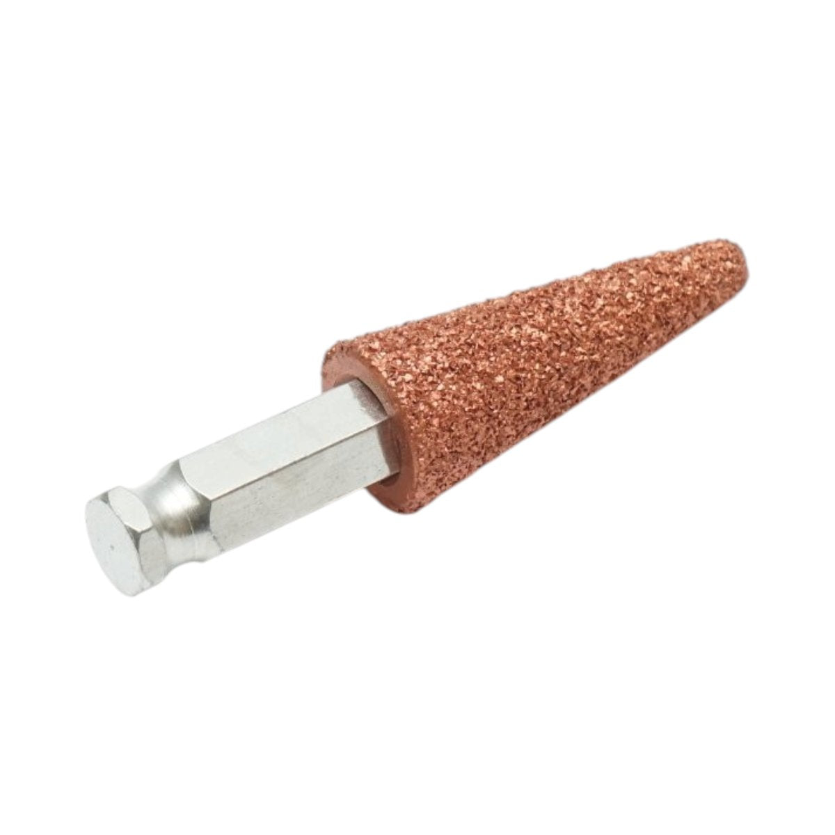 Csiszolókő polírozó abrazív kúpos 19x50mm, szemcseméret K36, hatszögletű szár 3/8 inch