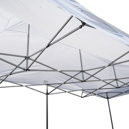 3m x 6m fehér zászlós sátor, állítható magasságú, összecsukható Breckner Germany