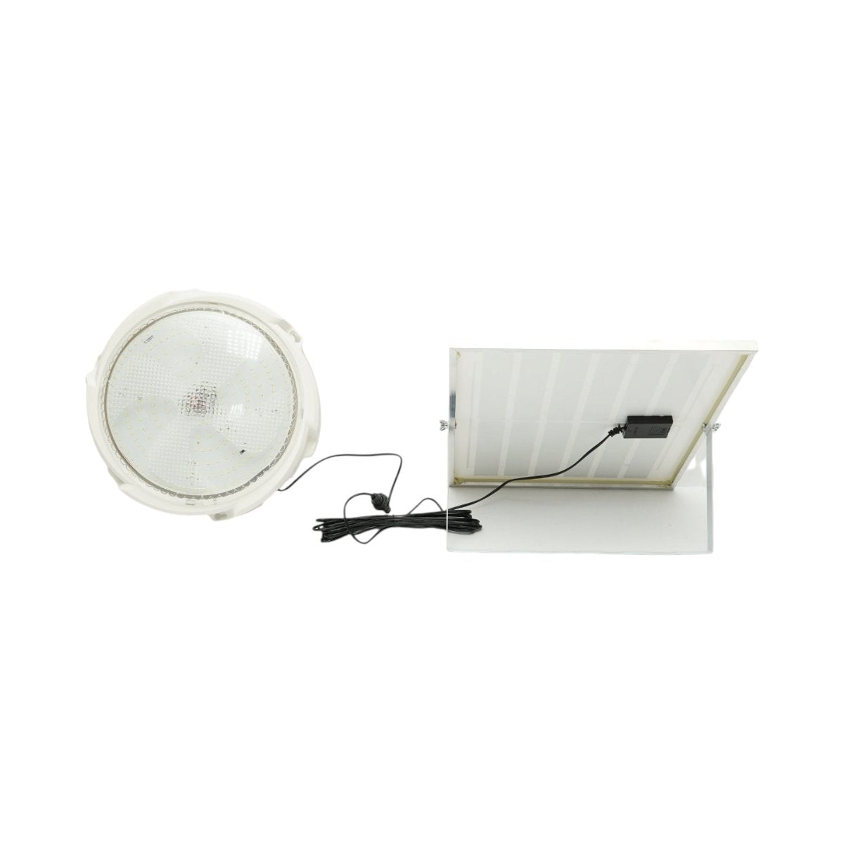 Napelemes LED mennyezeti lámpa 200W, 6500K 12W napelem panellel, 5400mAh akkumulátor, mozgásérzékelő és távirányító IP65 Breckner Germany