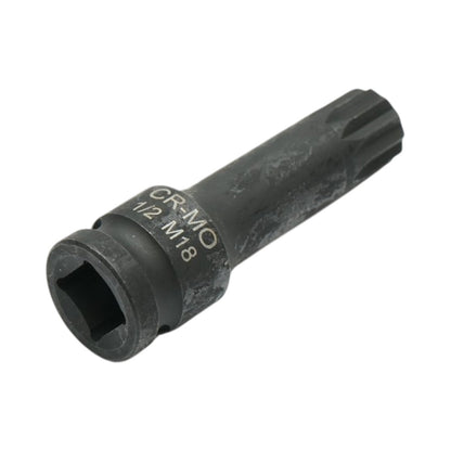 M18 Spline ütő bitdugókulcs, 78 mm, 1/2”, Cr-Mo – Breckner Germany