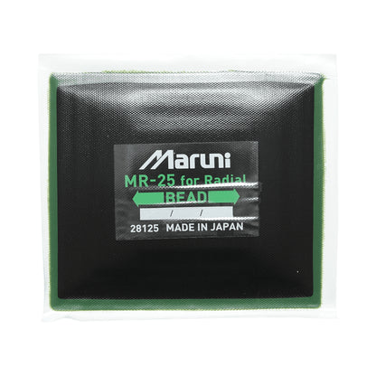 Radiális gumiabroncs vulkanizációs javítófoltok 119x133mm MR-25 Barna, gyártva Japánban