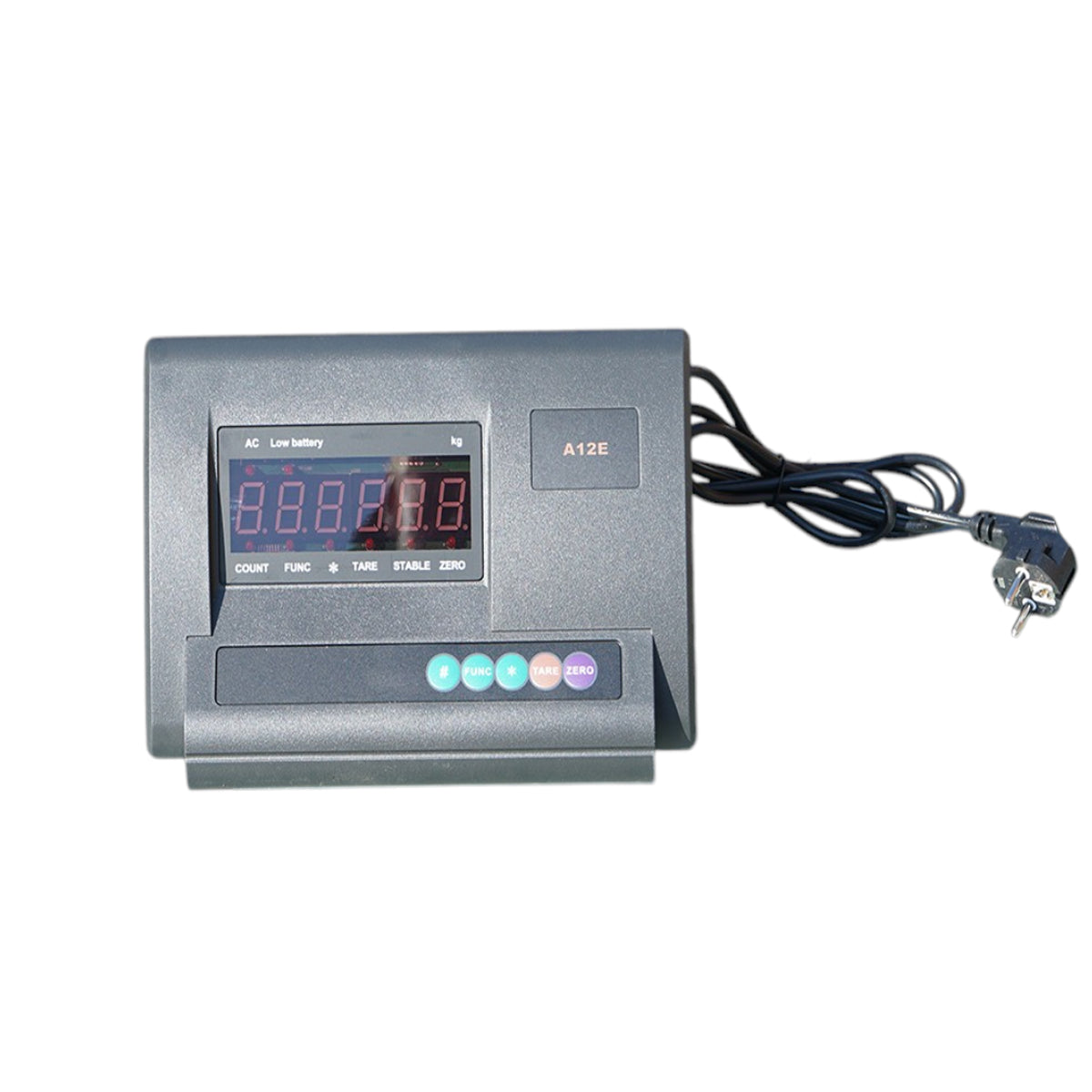 Elektronikus padlómérleg 5000kg, bordázott platform 150x150cm, 6V 4Ah akkumulátor, LED kijelző