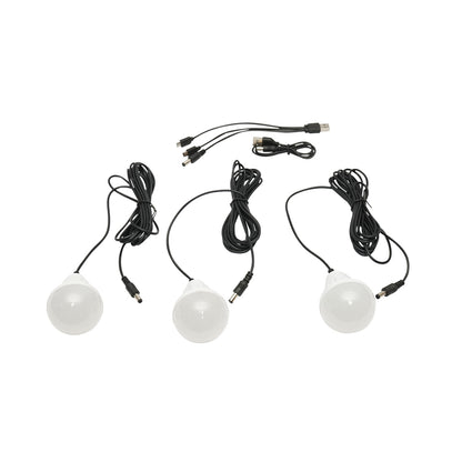 Hordozható LED világító készlet 3 izzóval/projektorral, FM rádióval, MP3-mal, napelemmel és 3,7 V, 4500 mAh akkumulátorral horgászáshoz, kempingezéshez GD-P30FM