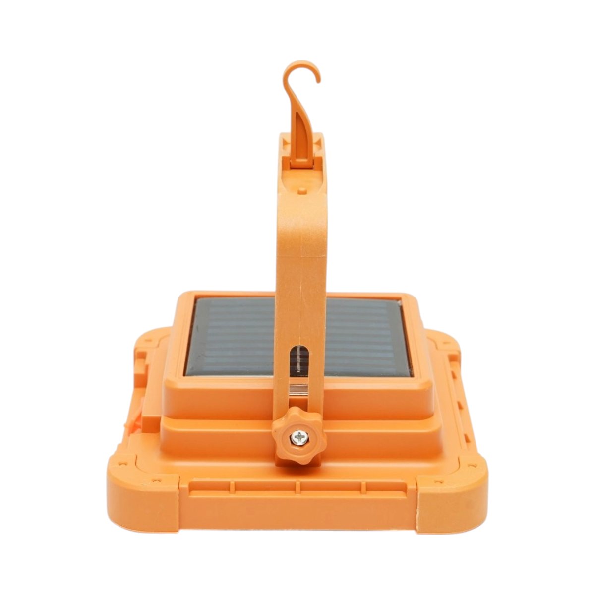 Hordozható LED reflektor 100W napelemes panellel 1.5W, 3600mAh akkumulátor, 6 világítási mód, mágnes, karabiner, USB Power Bank 210x170x55mm Breckner Germany