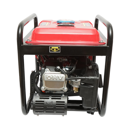 Hegesztőgép 160A elektromos generátorral 5KW/220V, 13 LE benzinmotorral, kézi indítással Breckner Germany