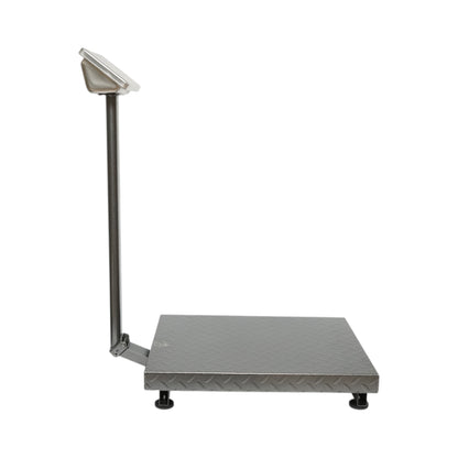 700kg-os elektronikus padlómérleg platformtípus 600x450mm összecsukható karral, LCD kijelző