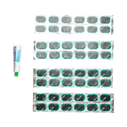 48 db ovális gumifolt szett 24x35mm + 1 db 20ml ragasztó tubus légumihez M-48 Michel
