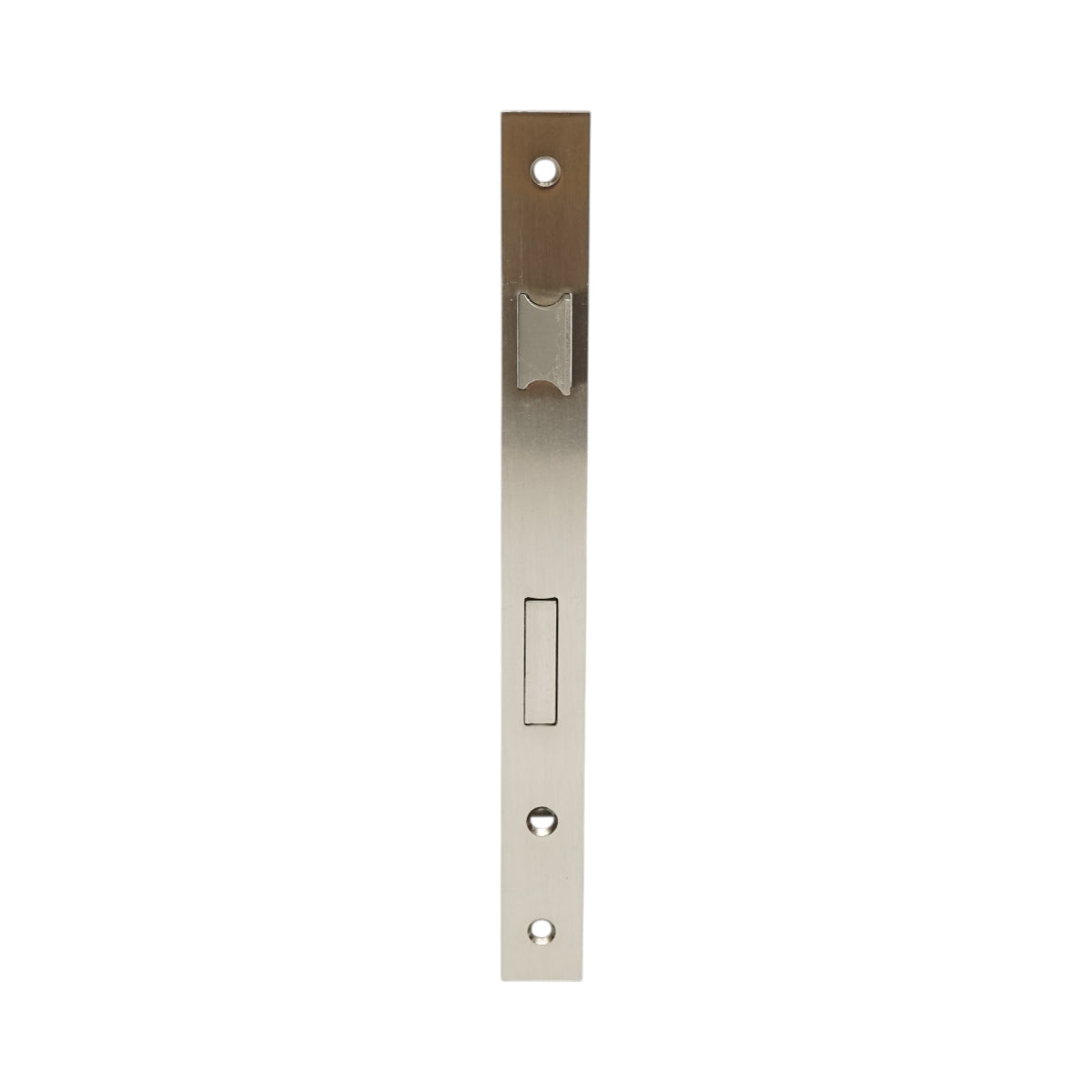 Beépített ajtózár nyelvvel 43x174mm, előlap 23x240mm, szatén nikkel, csavarok mellékelve