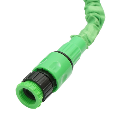 5-15m latex kerti tömlő, slag, 5-15m állítható pisztollyal, 7 útra, 3/4 adapterrel, 1/2" gyorscsatlakozóval