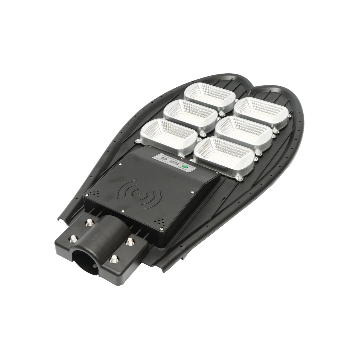 Napelemes LED lámpa 300W 15W-os napelemmel, LiFePO4 akkumulátor 3.2V/18Ah, 6000-8000K, mozgásérzékelő, távirányító IP65 Breckner Germany