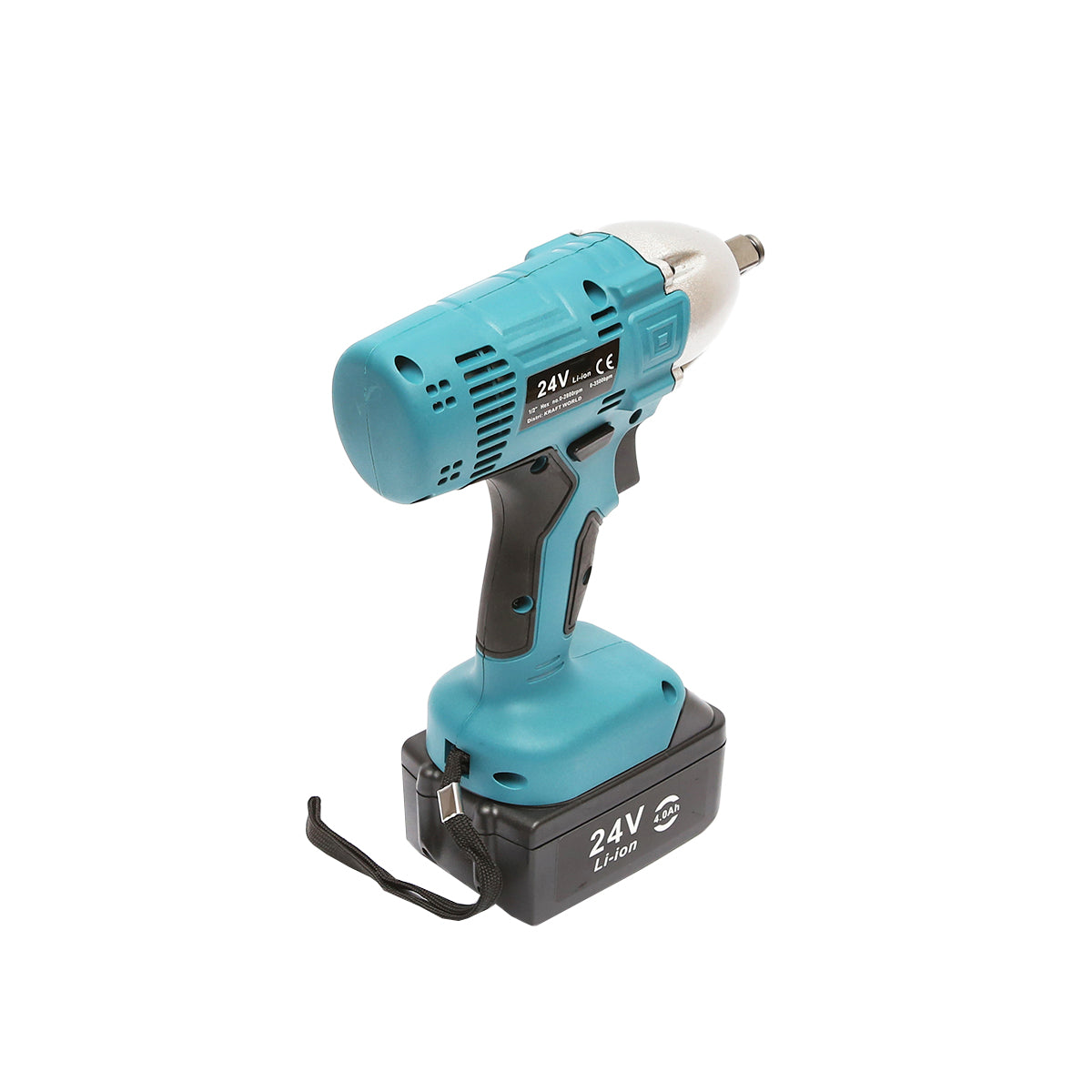 Ütvecsavarozó 1/2, DC 24V/4000mAh 350Nm 350Nm 2800rot/min és csőcsatlakozó 17, 19, 21, 23mm Breckner Germany