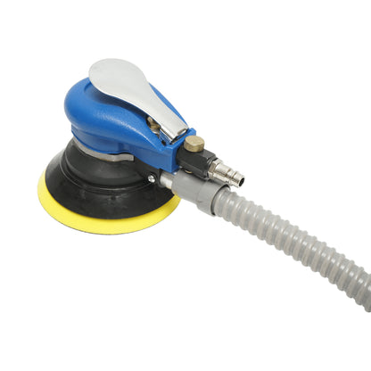 Pneumatikus orbitális csiszológép 125mm szívórendszerrel, fordulatszám 10000 rpm, körpálya 2.5mm, max. nyomás 8 bar