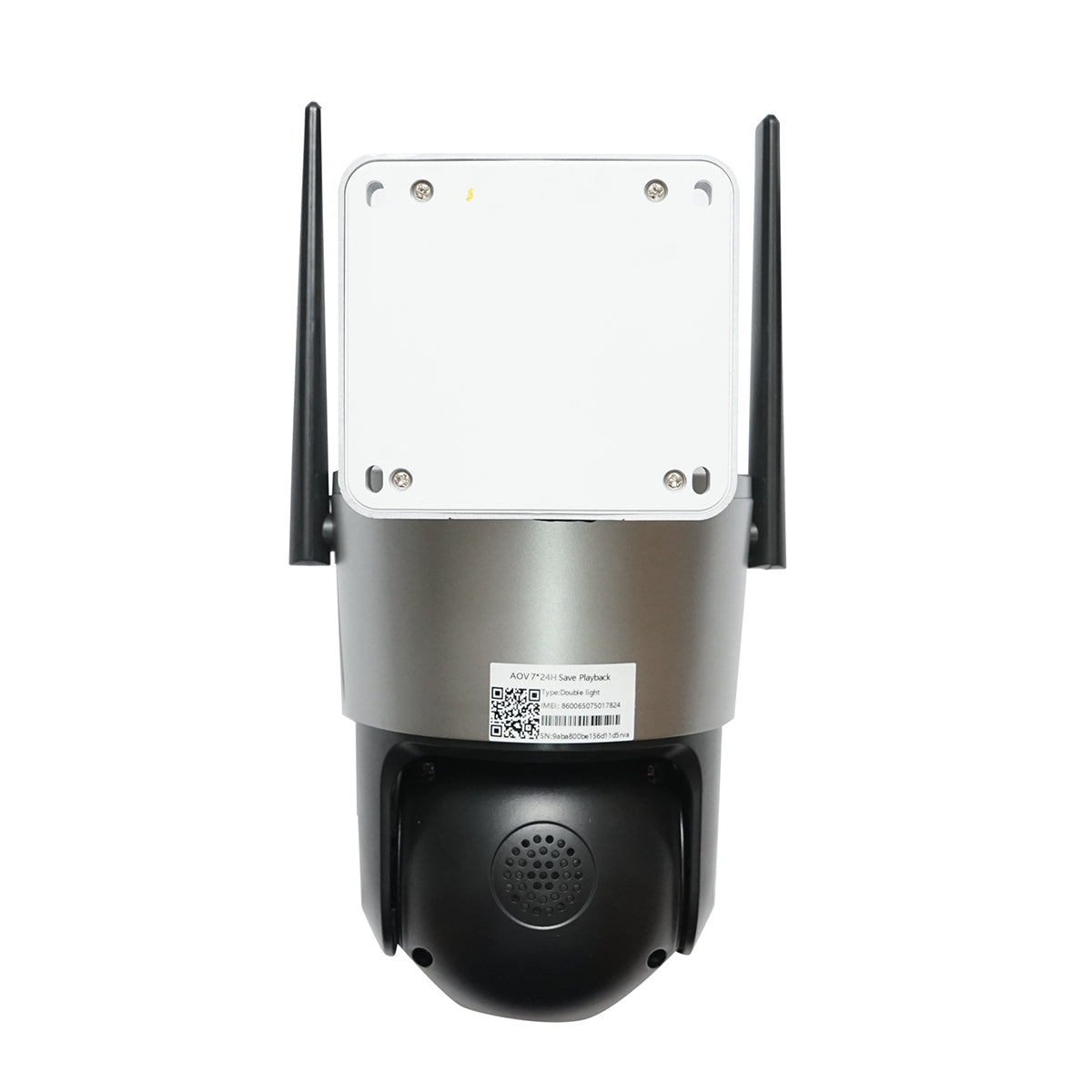4 MP kettős lencsés megfigyelő kamera, 4G sim kártya, WIFI 2,4 GHz 7,6 W-os napelemmel, 18650-es akkumulátor gyors töltés, 360 fokos PTZ forgó 360 fokos PTZ mozgásérzékelővel, emberi PIR érzékeléssel, riasztás, éjjellátó és iCSee alkalmazással.