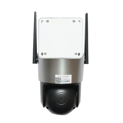 4 MP kettős lencsés megfigyelő kamera, 4G sim kártya, WIFI 2,4 GHz 7,6 W-os napelemmel, 18650-es akkumulátor gyors töltés, 360 fokos PTZ forgó 360 fokos PTZ mozgásérzékelővel, emberi PIR érzékeléssel, riasztás, éjjellátó és iCSee alkalmazással.