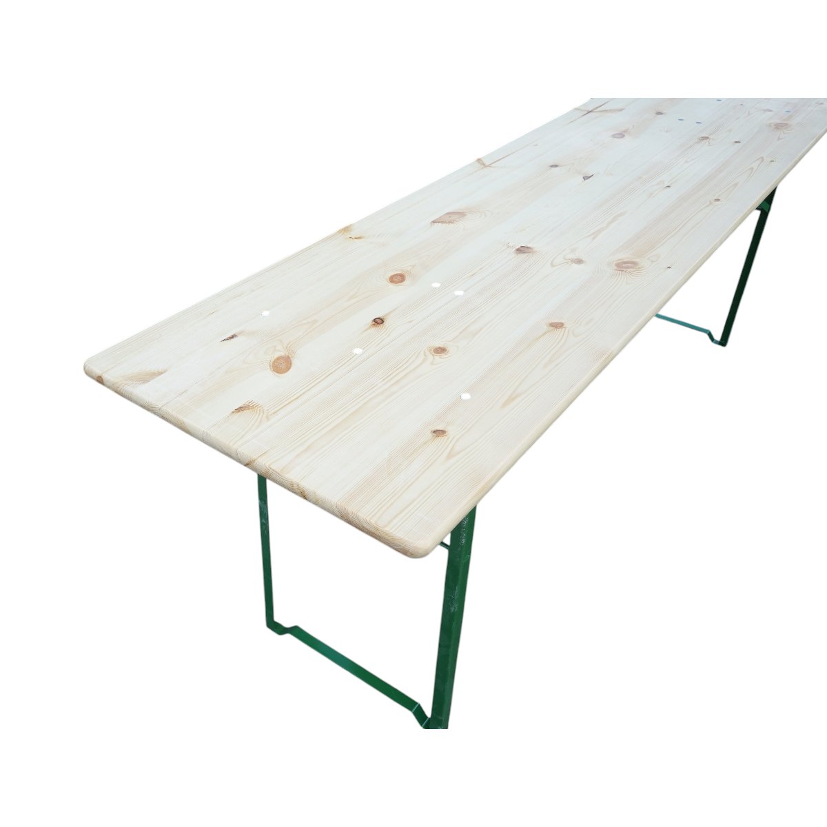 Söröző szett asztallal és 2 összecsukható padlóval masszív fából kerthez, terasszhoz, eseményekhez 2200x600x770mm