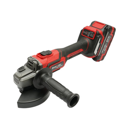 Sarokcsiszoló 1000W 2 db 21V, 4Ah Li-ion akkumulátorral, 125mm korong, brushless, elektromágneses fék, 3 fokozatú fordulatszám 5000/7000/9500rpm Breckner Germany
