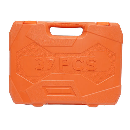 Breckner Germany 1/2 hajtómű gyorskioldású racsnis kulccsal, 8-32mm csőkulcsok és 8-19mm kombinált fix kulcsok, 37 részes készlet