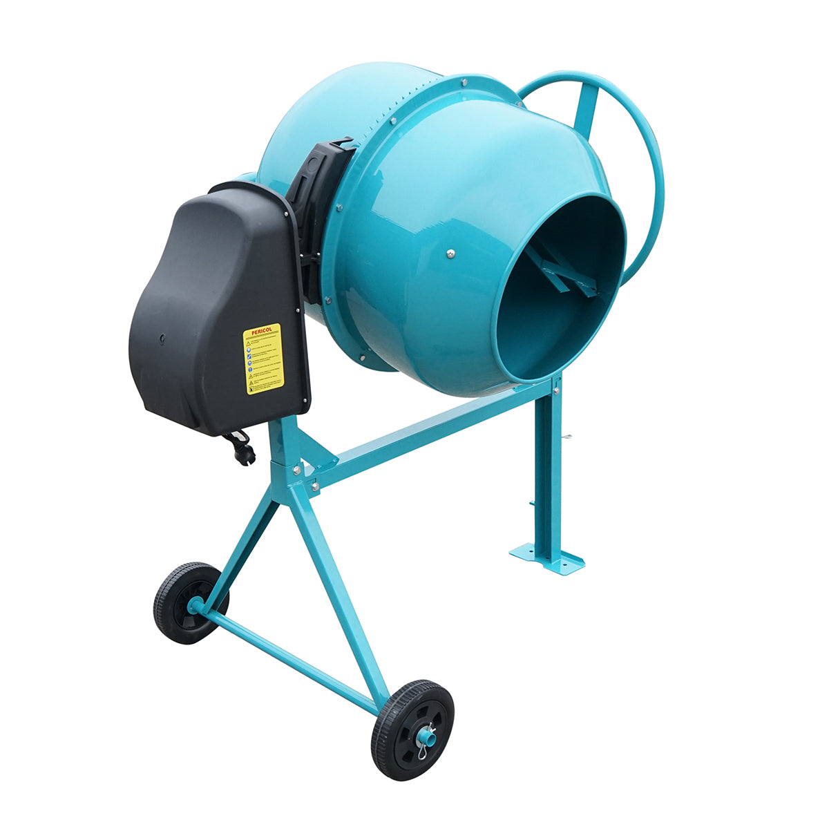 Betonkeverő 650W, térfogat 160L, öntöttvas fogaskerék és korona 58 kg
