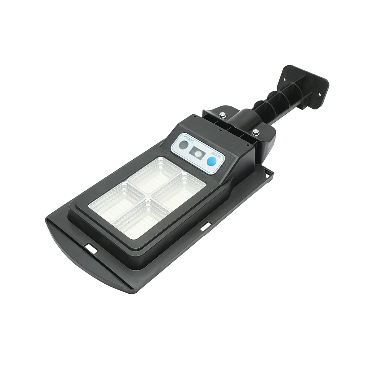 Napelemes LED utcai utcai lámpa 6500K 3W-os napelemmel, 18000mAh akkumulátorral, IP67 oszlopra szerelhető Breckner Germany