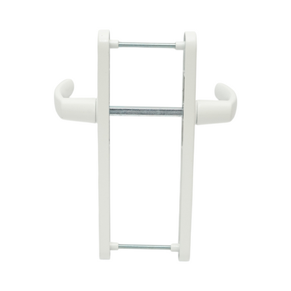 PVC termopán ajtókilincs szett fehér 28x220mm