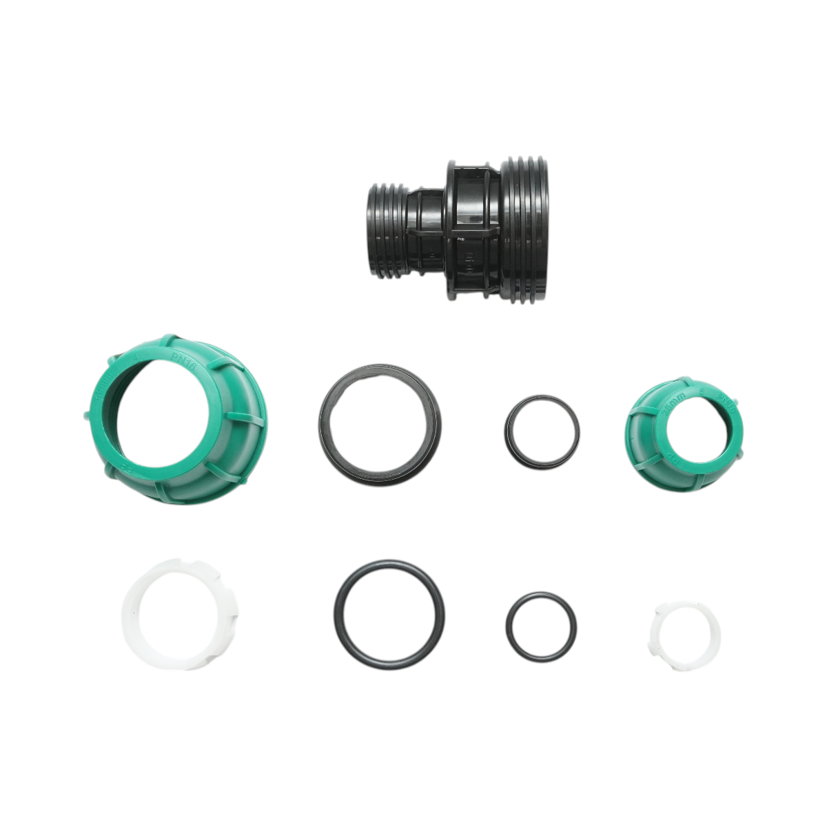 D40x25mm PN10 dugaszolóaljzat, csökkentett csatlakozó D40x25mm PN10 Rúd öntözőrendszerekhez
