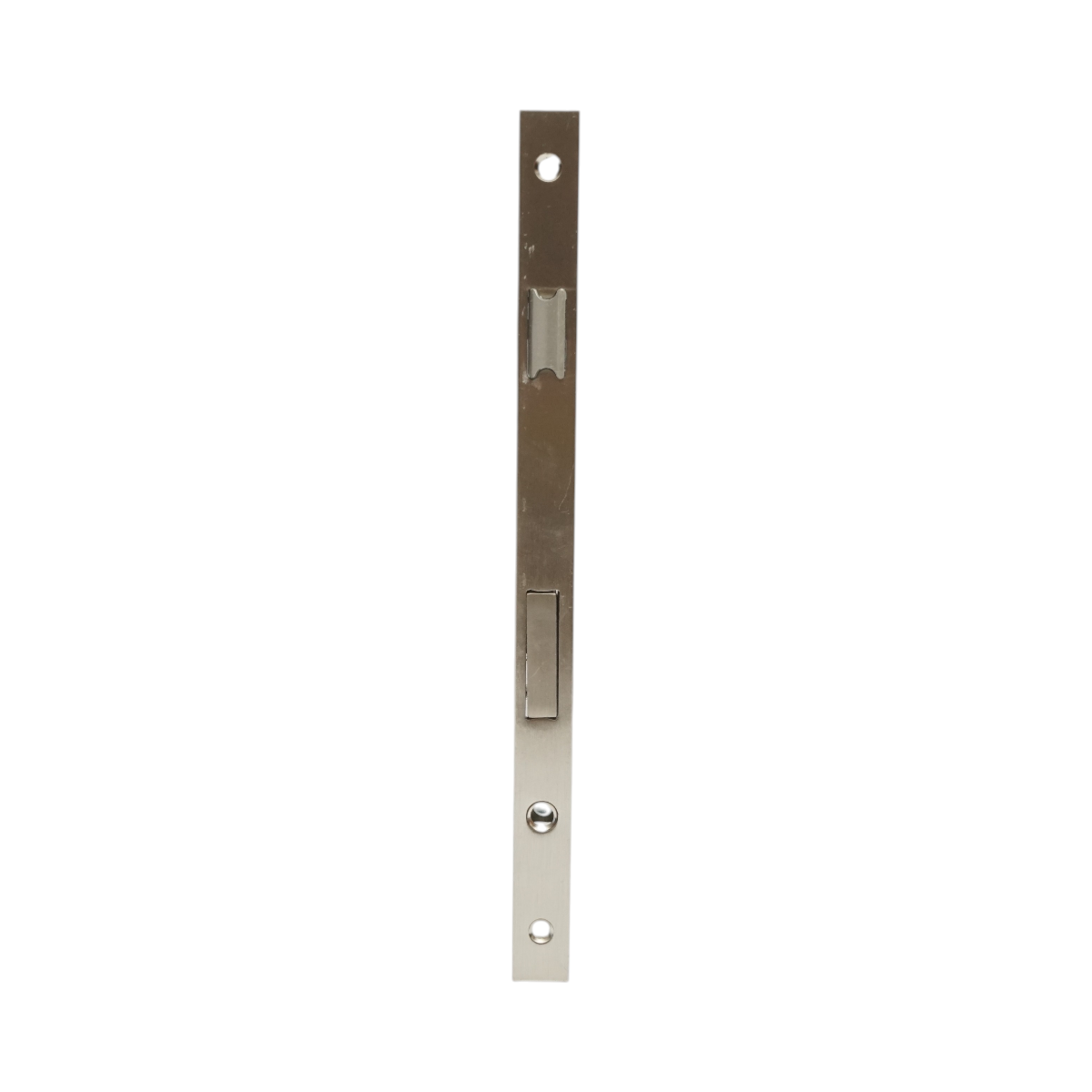 Beépített ajtózár nyelvvel 38x174mm, előlap 16x240mm, szatén nikkel, csavarok mellékelve