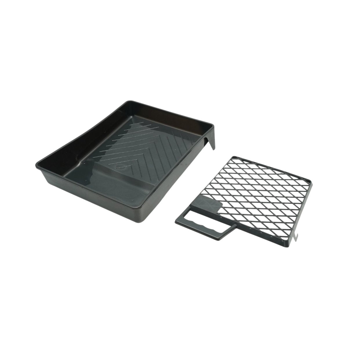 Festés és meszelés szett poliészter trafaretekkel 10cm, 25cm, 4 ecset, spatula, keverő, festéktálca, rács, védőfólia, vágó 15 részes Breckner Germany