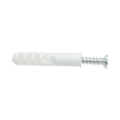 Univerzális műanyag dübel, tipli szett fehér 10x50mm csavarral 6x45mm 50 db/szett