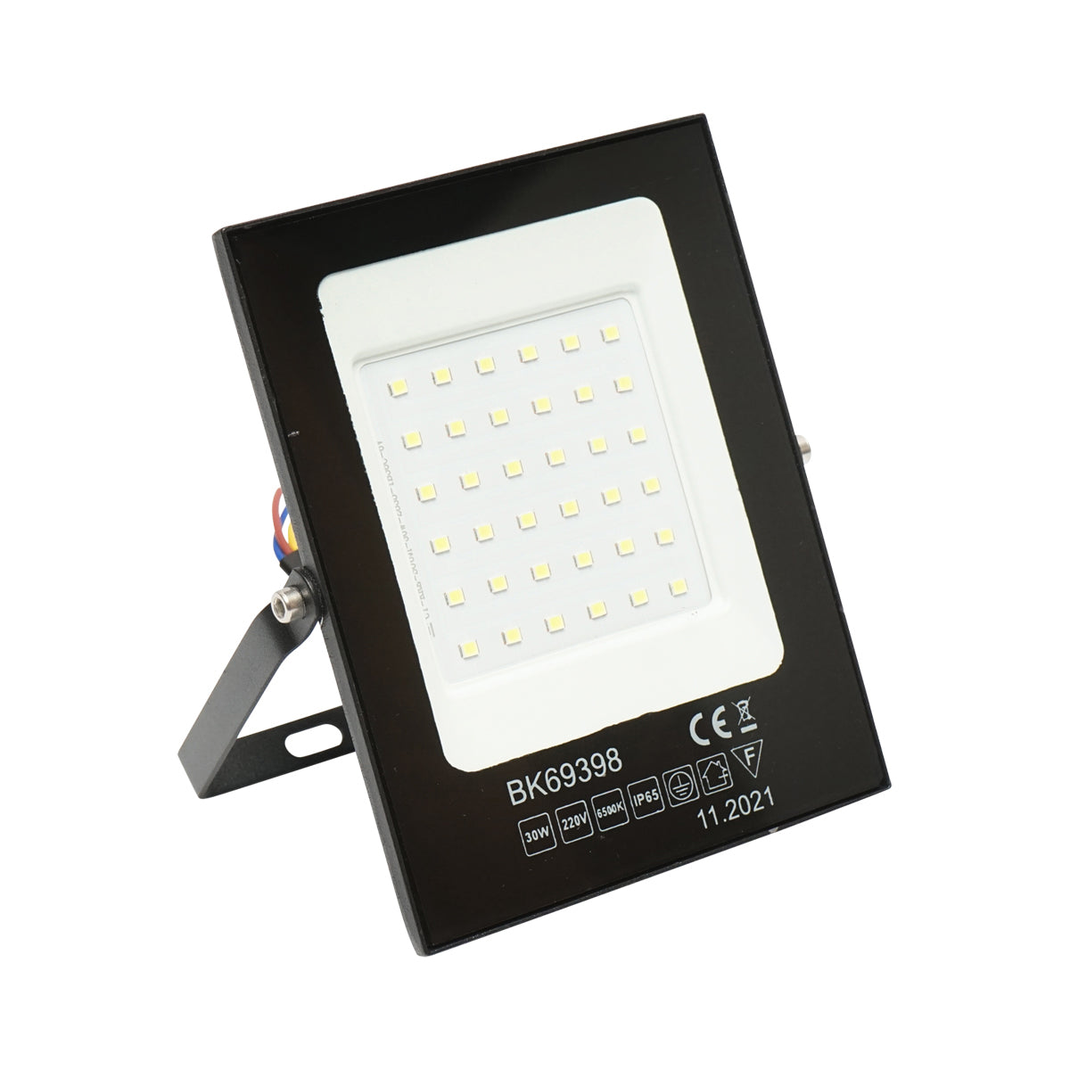 LED reflektor 30W, 220V, 6500K, IP65 fekete 141x11x13mm Breckner Germany