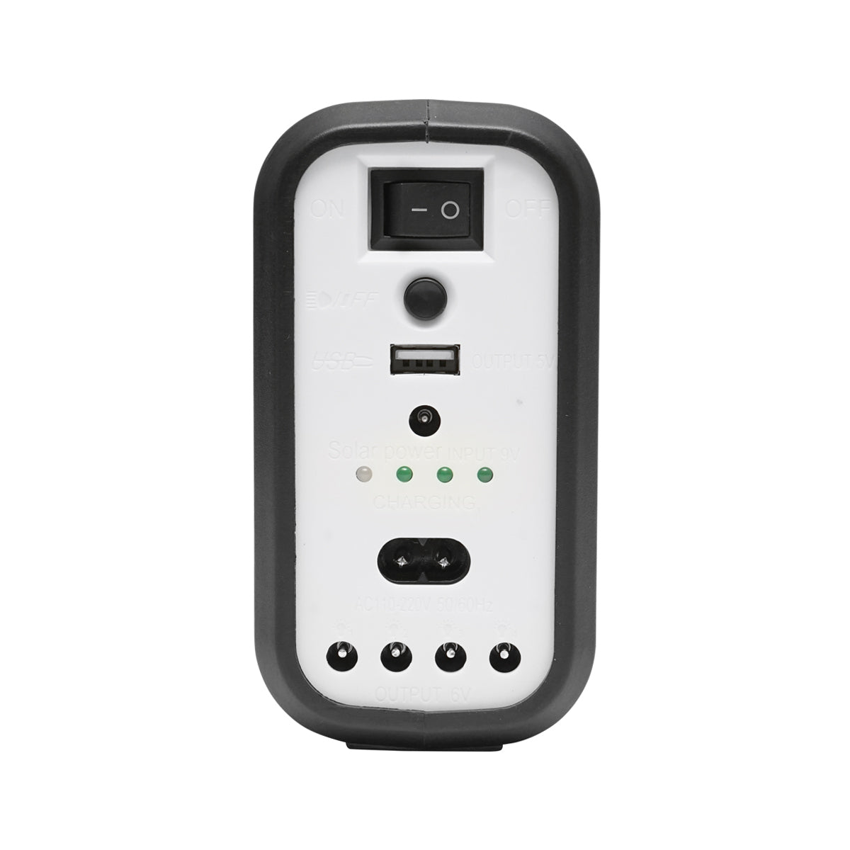 Hordozható LED világító készlet 3 izzóval / reflektorral, napelemmel és 6V, 3Ah akkumulátorral halászathoz, kempingezéshez GD-8017COB