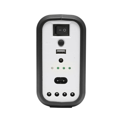 Hordozható LED világító készlet 3 izzóval / reflektorral, napelemmel és 6V, 3Ah akkumulátorral halászathoz, kempingezéshez GD-8017COB